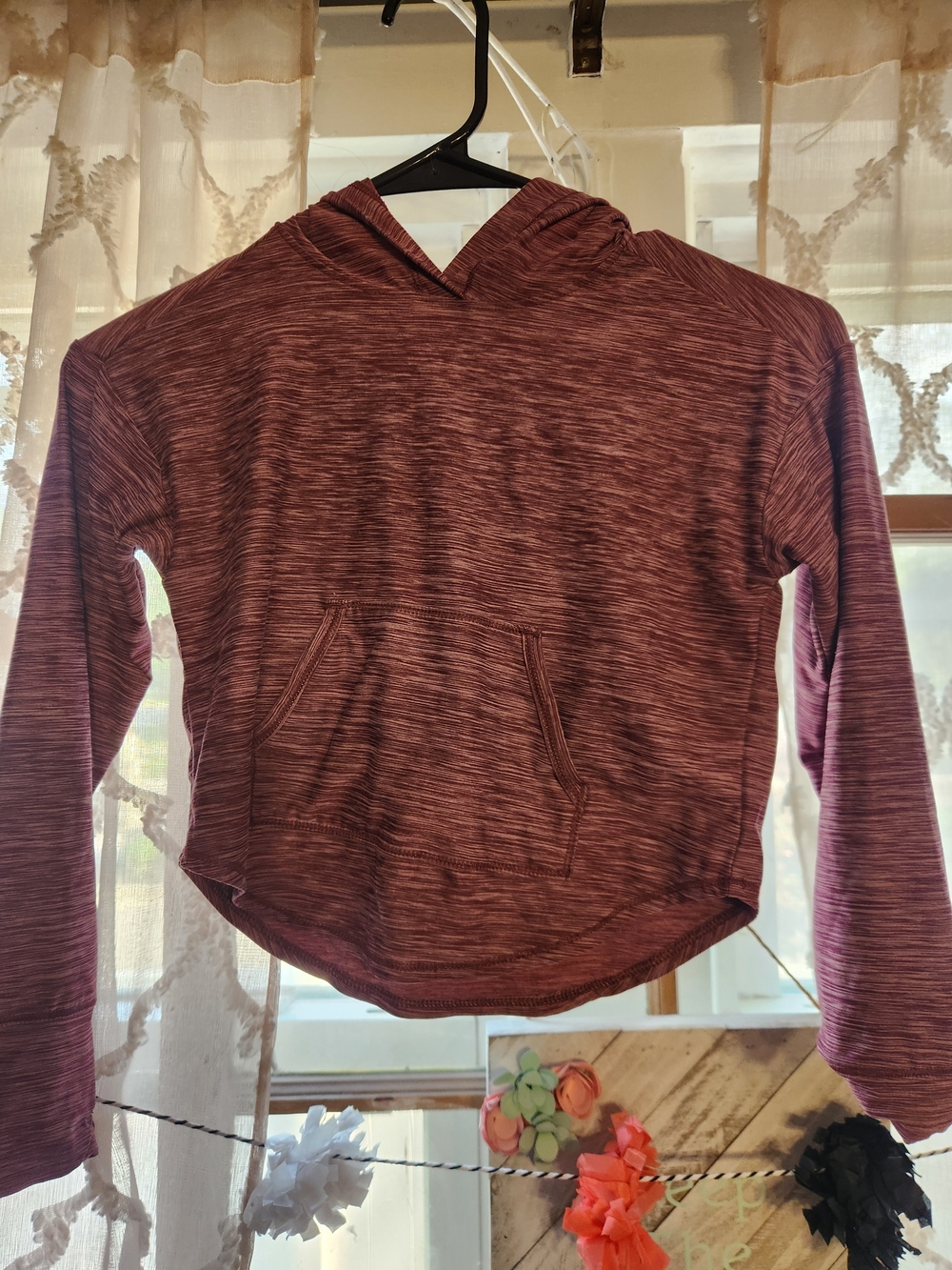 all in motion Wine Heather Performance Hoodie